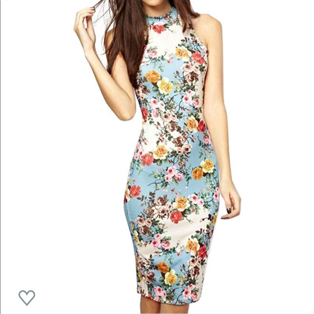🌸Floral Body-con Dress